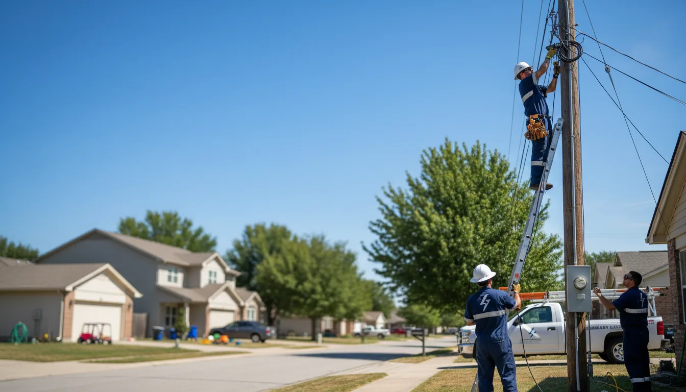 Residential electrician providing installation services in Higginsville, MO